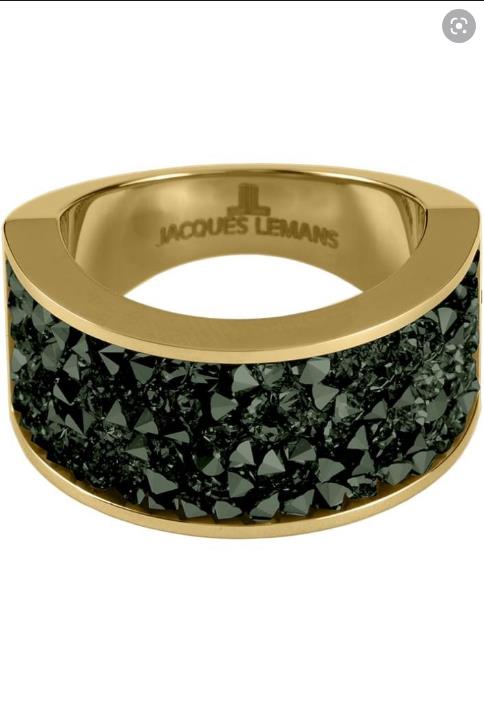 Jacques Lemans JL Ring massiv Edelst. IP-gold