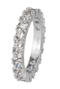 Jacques Lemans Ring Sterlingsilber mit weisse Toppas