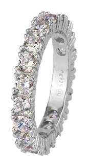 Jacques Lemans Ring Sterlingsilber mit weisse