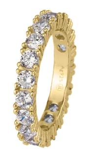 Jacques Lemans Ring Sterlingsilber vergoldet
