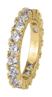 Jacques Lemans Ring Sterlingsilber vergoldet
