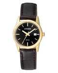 Citizen Dau Leder Analog Quart
