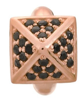 Endless Black Shiny High Rise Rose Gol