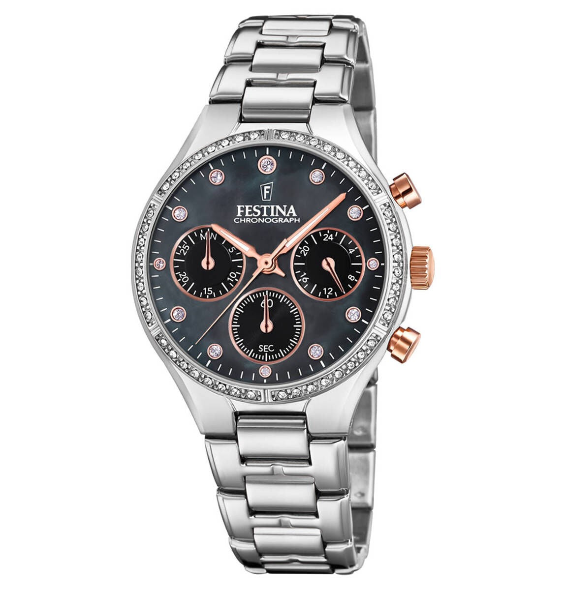 FESTINA S Chr sta/dblau-sw-ros