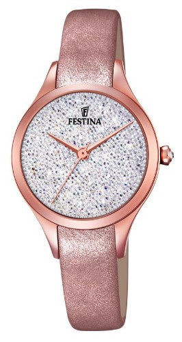FESTINA S rosé-PVD/weiß/beige,