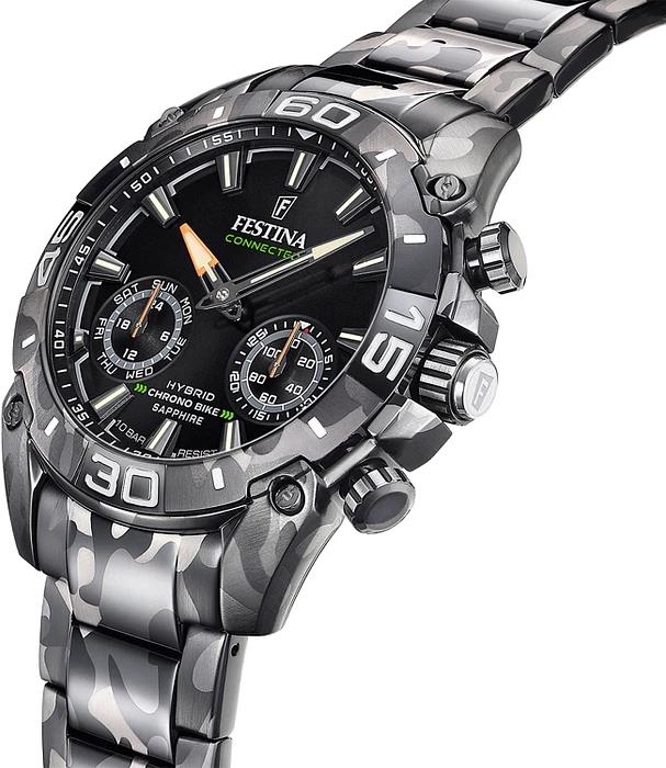 FESTINA HERREN HY STAHL ZIFF.S