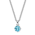 Kesef Collier CZ 5mm blau