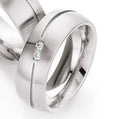 Brüder Nowotny KG Stahlring mit 2x0,025ct W/SI