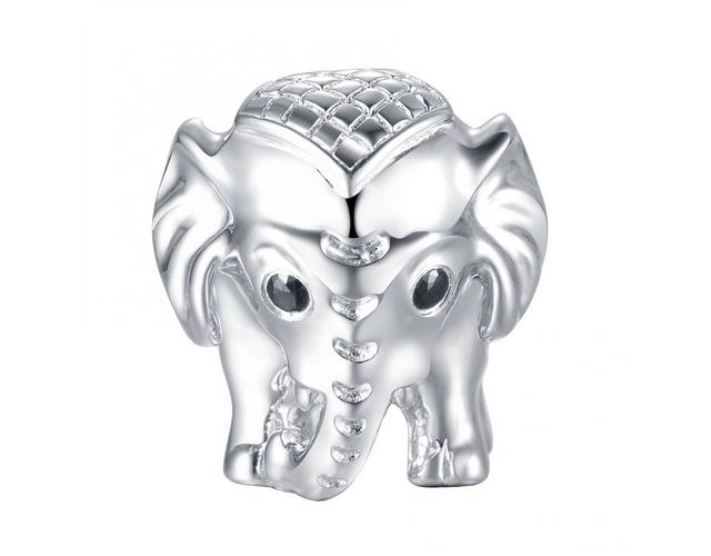 Chamoon Elephant Charm Silber