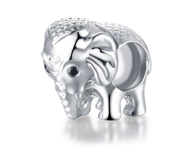 Chamoon Elephant Charm Silber