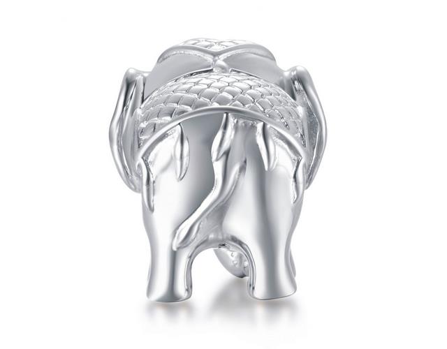 Chamoon Elephant Charm Silber