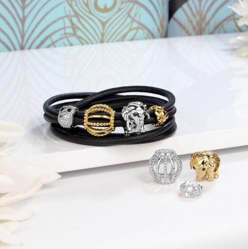 Chamoon Elephant Charm Silber
