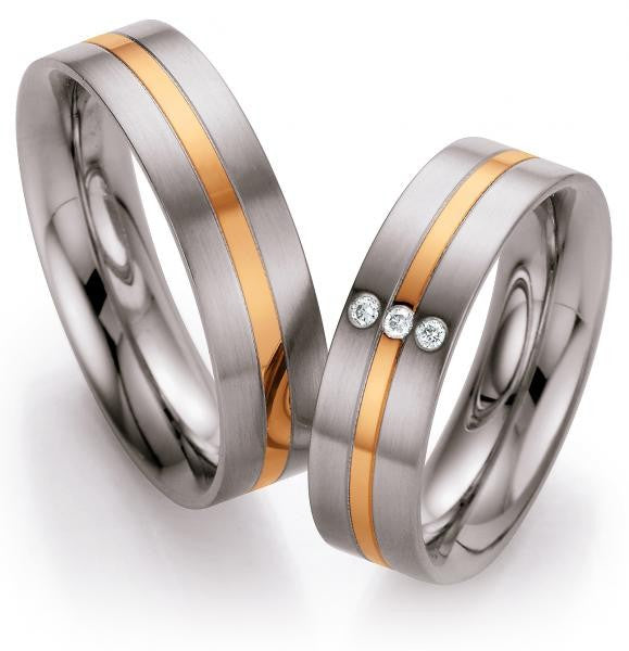 Collection Ruesch Stahlring Rotgold
