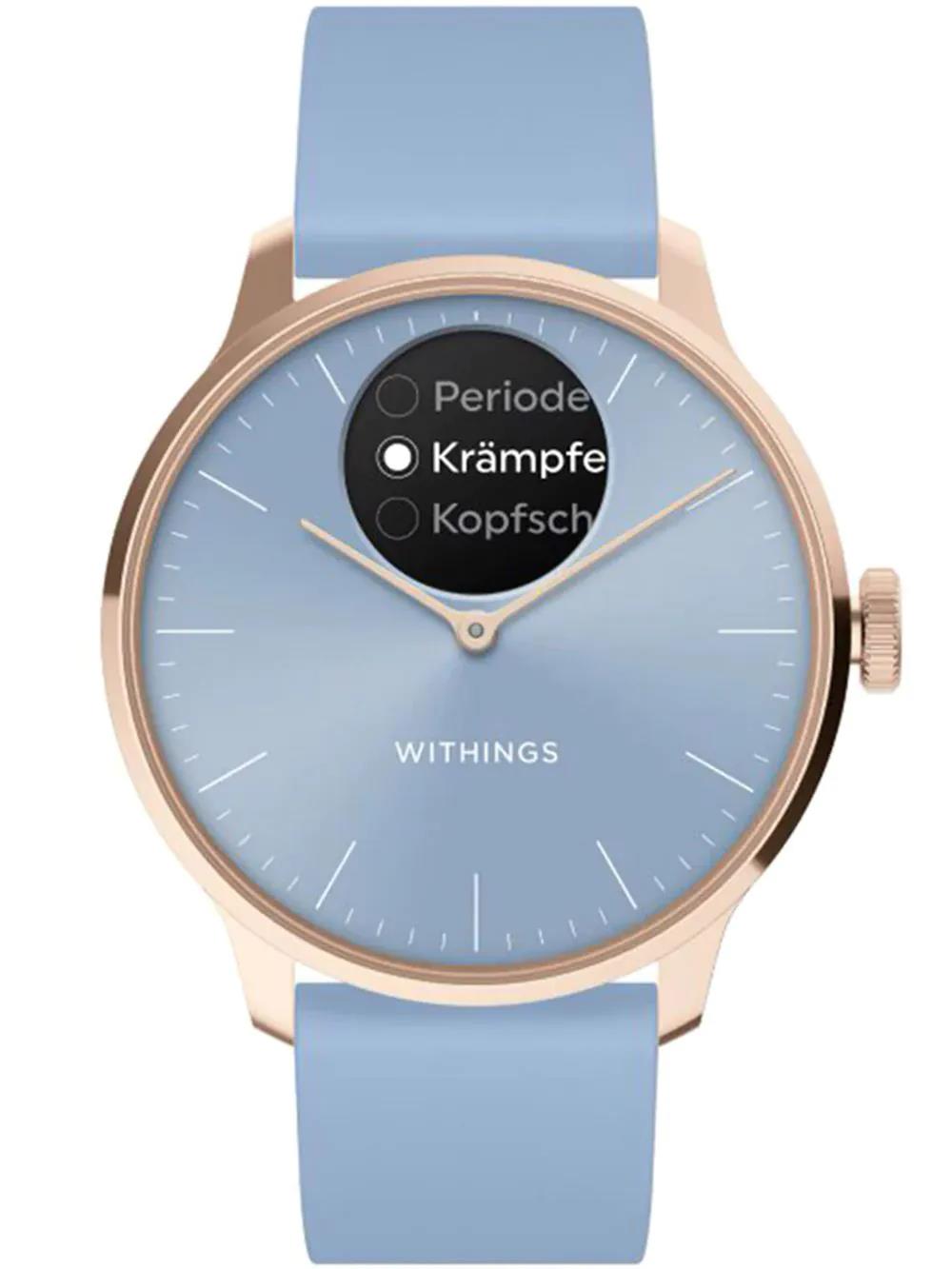 Withings Scanwatch Light - 37mm ros‚ light blue