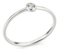 Mabro Verlobungsring 925/- Silber rhodiniert Zirkonia